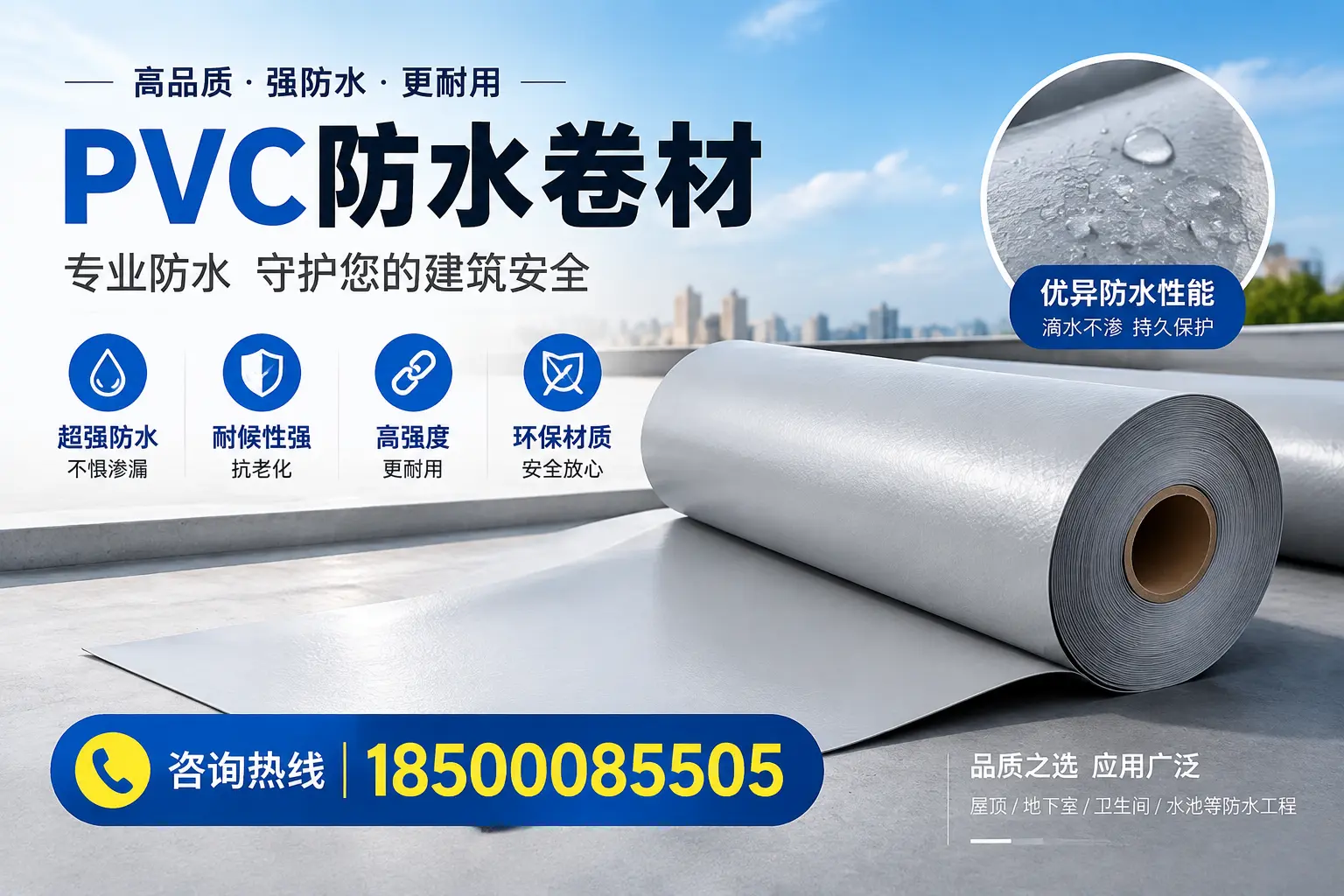 温州地区pvc防水卷材的市场现状与发展趋势